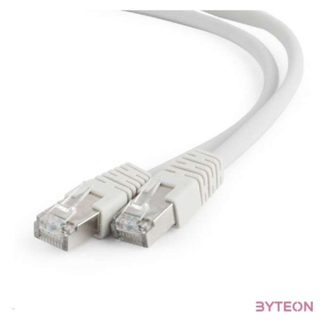 Gembird RJ45 CAT6A FTP M,M adatkábel 0.5m szürke LSZH