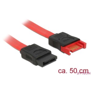 Delock SATA 3 M,F adatkábel hosszabbító 0.5m piros