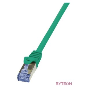 LogiLink RJ45 CAT6A S,FTP M,M adatkábel 0.5m AWG26 zöld