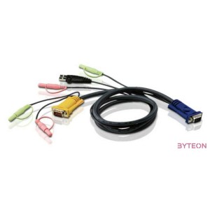 Aten USB A VGA KVM kábel 1.8m