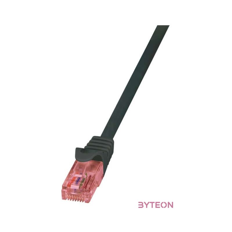 LogiLink RJ45 CAT6 UTP M,M adatkábel 0.25m AWG24 fekete