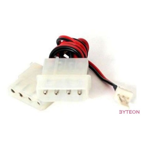 Gembird Molex Power 4pin - Power 2pin M,M tápkábel 0.15m 12V ventillátorhoz