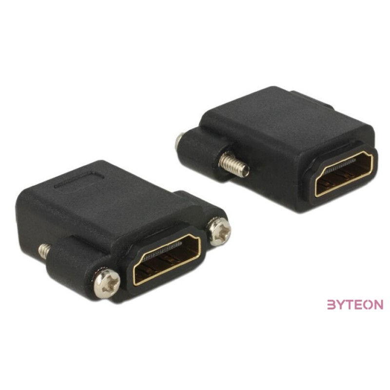 Delock HDMI F,F adapter fekete