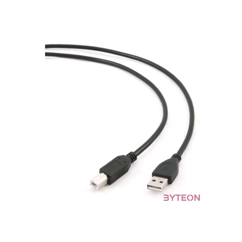 Gembird USB A - USB B M,M adatkábel 3m fekete