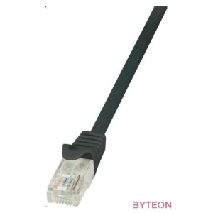 LogiLink RJ45 CAT5e UTP M,M adatkábel 1m AWG26 fekete