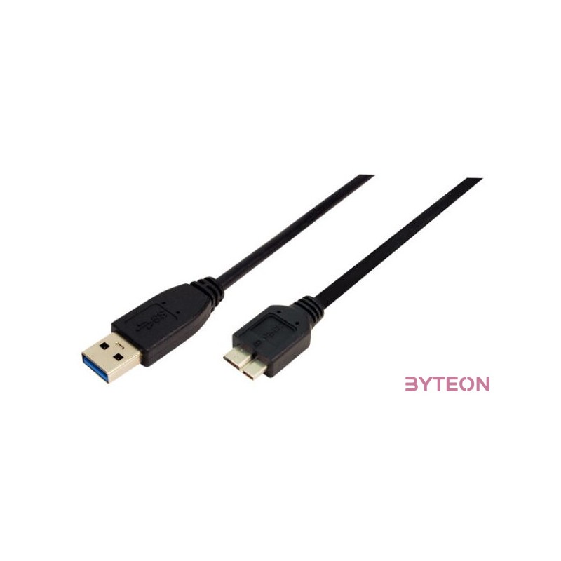 LogiLink USB 3.0 A - USB 3.0 micro B M,M adatkábel 3m fekete