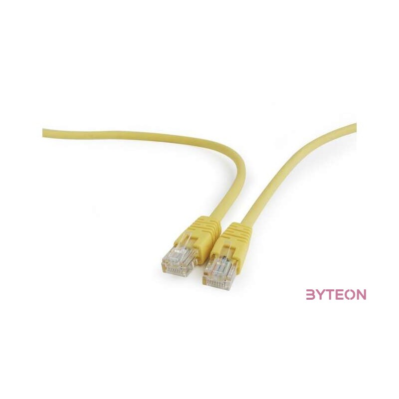 Gembird RJ45 CAT5e UTP M,M adatkábel 0.5m sárga