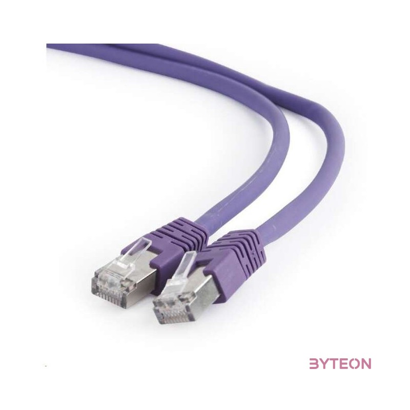 Gembird RJ45 CAT6A FTP M,M adatkábel 0.5m szürke LSZH