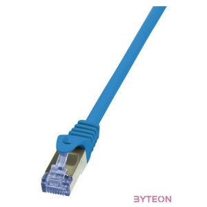 LogiLink RJ45 CAT6A S,FTP M,M adatkábel 1m AWG26 kék
