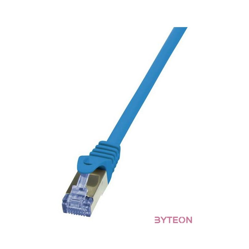 LogiLink RJ45 CAT6A S,FTP M,M adatkábel 1m AWG26 kék