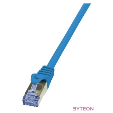 LogiLink RJ45 CAT6A S,FTP M,M adatkábel 1m AWG26 kék
