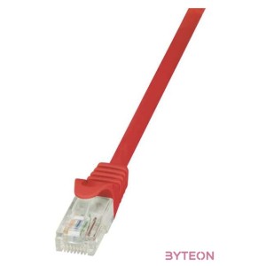 LogiLink RJ45 CAT5e UTP M,M adatkábel 0.5m AWG26 piros
