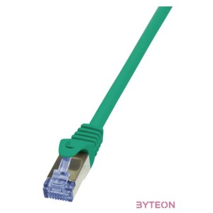 LogiLink RJ45 CAT6A S,FTP M,M adatkábel 0.5m AWG26 zöld