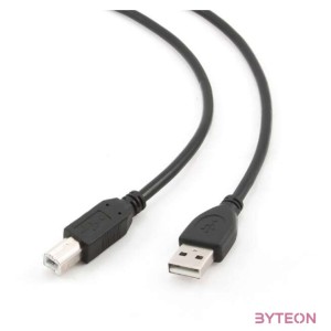 Gembird USB A - USB B M,M adatkábel 3m fekete