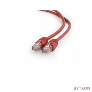 Gembird RJ45 CAT6 UTP M,M adatkábel 0.25m piros