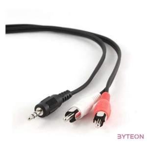 Gembird Jack stereo 3,5mm - 2db RCA M,M audio kábel 5m fekete