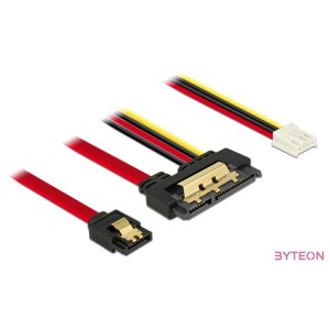 Delock SATA 3 Floppy Power - SATA 22pin F,F adatkábel 0.3m