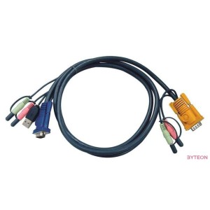 Aten USB A VGA KVM kábel 1.8m