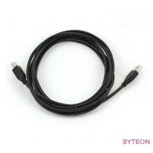 Gembird USB A - USB B M,M adatkábel 3m fekete