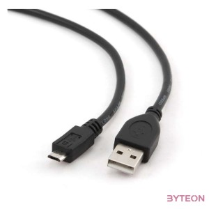 Gembird USB A - USB micro B M,M adatkábel 3m fekete