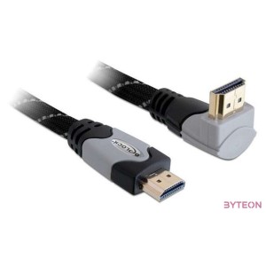 Delock HDMI 1.4 M,M video jelkábel 3m 90°-os