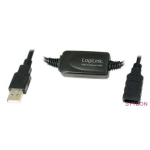 LogiLink USB 2.0 hosszabbító kábel fekete 10m