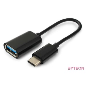 Gembird USB-C - USB 2.0 A M,F adapter 0.2m fekete OTG