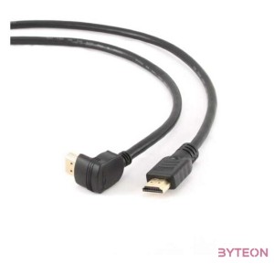 Gembird HDMI M,M video jelkábel 1.8m egyenes,90°le fekete