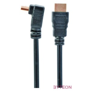 Gembird HDMI M,M video jelkábel 1.8m egyenes,90°le fekete