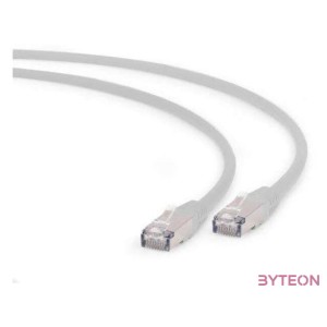 Gembird RJ45 CAT6A FTP M,M adatkábel 0.5m szürke LSZH