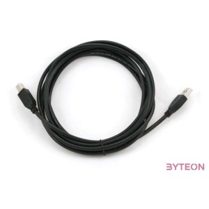 Gembird USB A - USB B M,M adatkábel 3m fekete