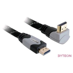 Delock HDMI 1.4 M,M video jelkábel 3m 90°-os