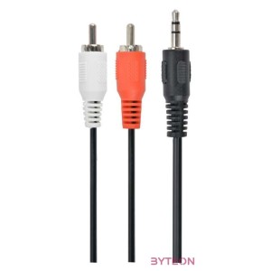 Gembird Jack stereo 3,5mm - 2db RCA M,M audio kábel 5m fekete