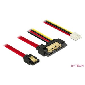 Delock SATA 3 Floppy Power - SATA 22pin F,F adatkábel 0.3m