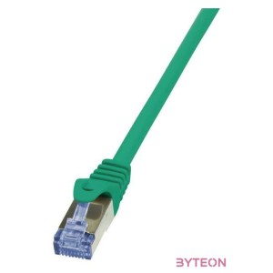 LogiLink RJ45 CAT6A S,FTP M,M adatkábel 0.5m AWG26 zöld