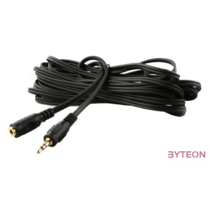 Gembird Jack stereo 3,5mm M,F audio kábel hosszabbító 5m fekete