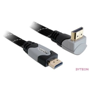 Delock HDMI 1.4 M,M video jelkábel 3m 90°-os