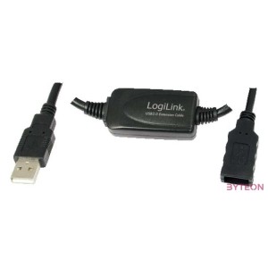 LogiLink USB 2.0 hosszabbító kábel fekete 10m