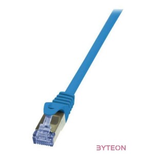 LogiLink RJ45 CAT6A S,FTP M,M adatkábel 1m AWG26 kék