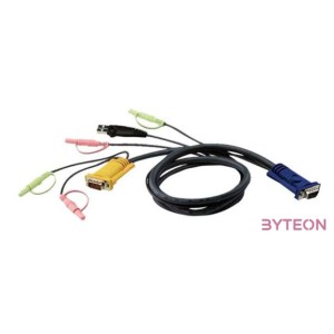 Aten USB A VGA KVM kábel 1.8m