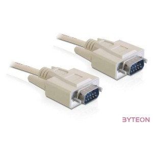 Delock Serial RS-232 M,M adatkábel 1m fehér