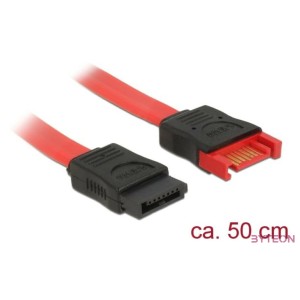 Delock SATA 3 M,F adatkábel hosszabbító 0.5m piros