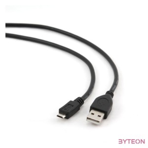 Gembird USB A - USB micro B M,M adatkábel 3m fekete