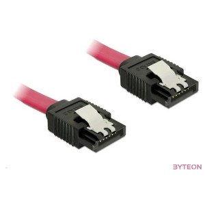 Delock SATA 3 F,F adatkábel 0.1m piros