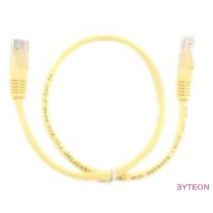 Gembird RJ45 CAT5e UTP M,M adatkábel 0.25m sárga