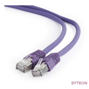 Gembird RJ45 CAT6A FTP M,M adatkábel 2m lila LSZH