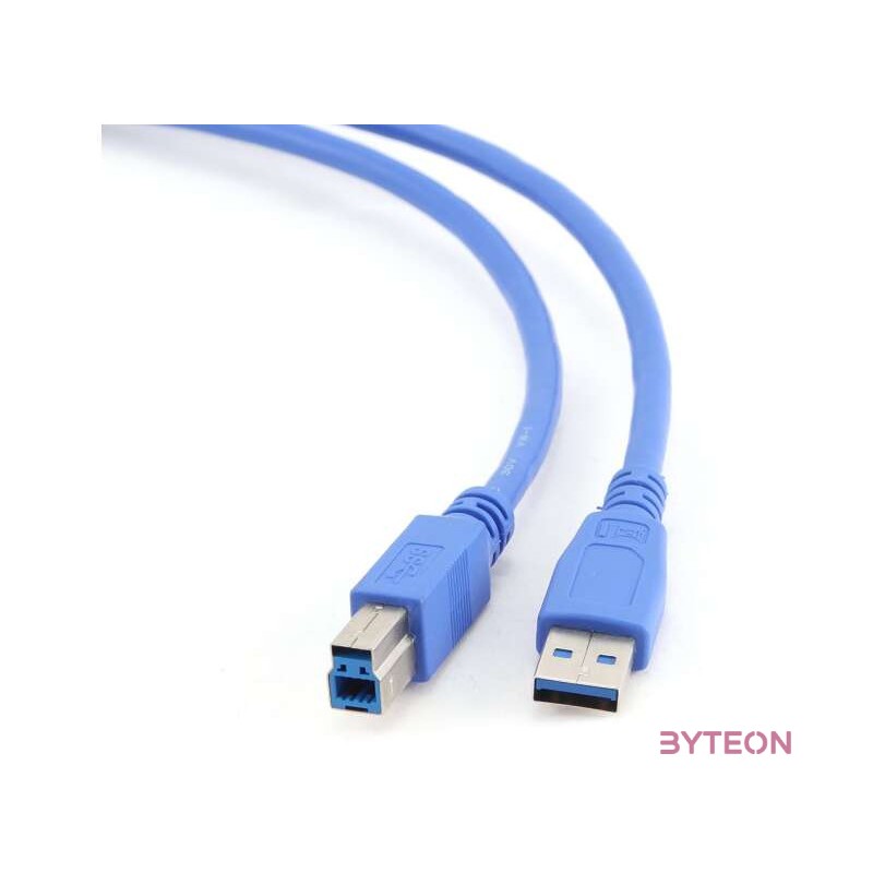 Gembird USB 3.0 A - USB 3.0 B M,M adatkábel 0.5m kék