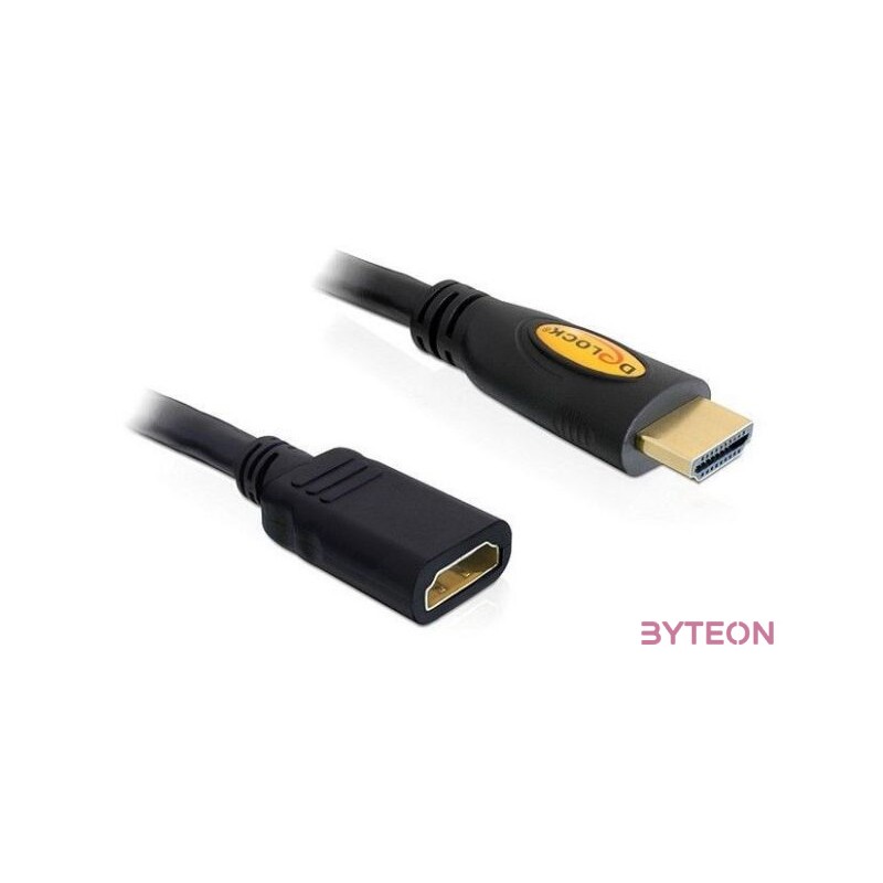 Delock HDMI 1.4 M,F video jelkábel 5m 3D support