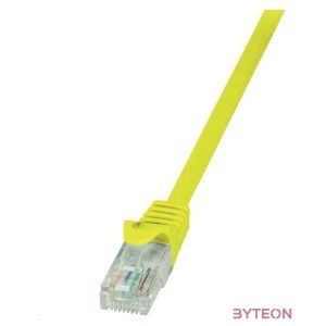 LogiLink RJ45 CAT5e UTP M,M adatkábel 1m AWG26 sárga