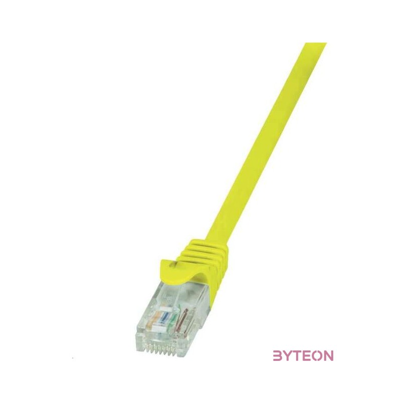 LogiLink RJ45 CAT5e UTP M,M adatkábel 1m AWG26 sárga